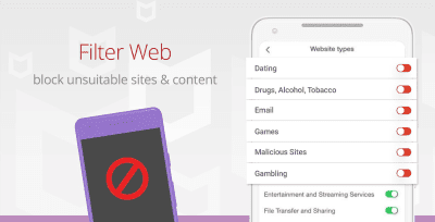 Screenshot of the application Safe Family - #4
