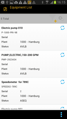 Screenshot of the application SAP Work Manager - #3