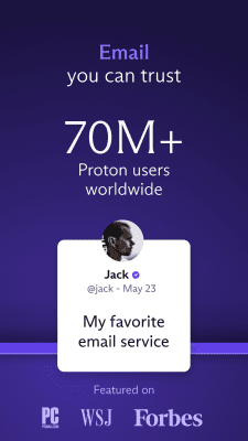 Screenshot of the application ProtonMail - Encrypted Email - #2