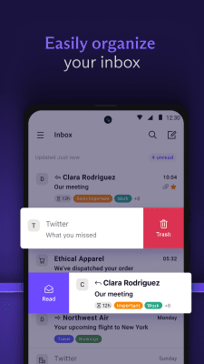 Screenshot of the application ProtonMail - Encrypted Email - #3
