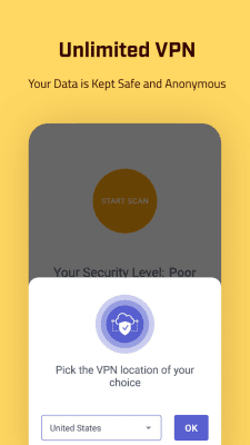 Screenshot of the application Comodo Security Antivirus VPN - #3
