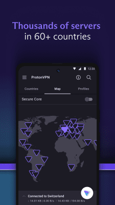 Screenshot of the application ProtonVPN - #2