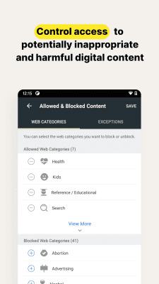 Screenshot of the application Norton Family Parental Control - #2
