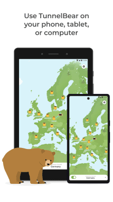 Screenshot of the application TunnelBear VPN - #3