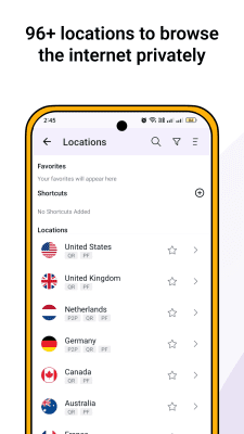 Screenshot of the application PureVPN - #3