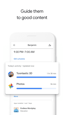 Screenshot of the application Google Family Link parental controls - #2