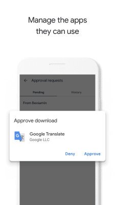 Screenshot of the application Google Family Link parental controls - #3