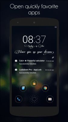Screenshot of the application Hi Locker - lock screen - #3