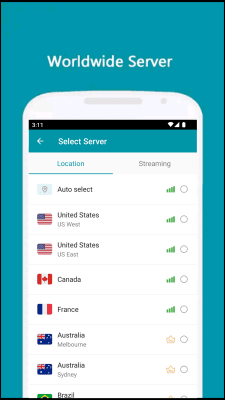 Screenshot of the application Thunder VPN - #5