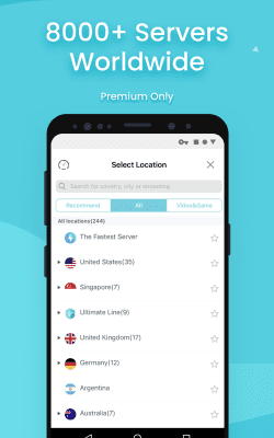 Screenshot of the application X-VPN - #2