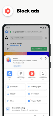 Screenshot of the application Opera browser - #6