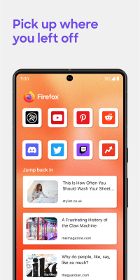Screenshot of the application Mozilla Firefox for Android - #4