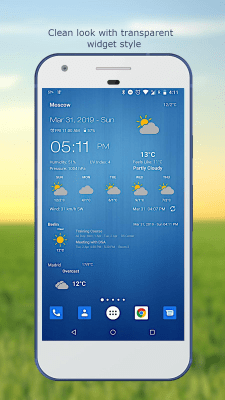 Screenshot of the application Weather & Clock Widget - #3