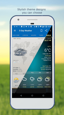 Screenshot of the application Weather & Clock Widget - #4