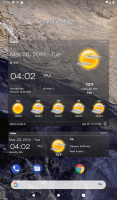 Screenshot of the application Weather & Clock Widget - #8