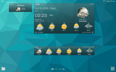 Screenshot of the application Weather & Clock Widget - #12