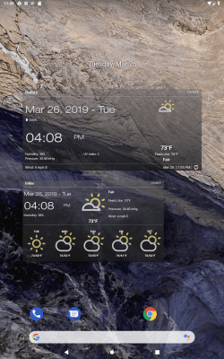 Screenshot of the application Weather & Clock Widget - #13