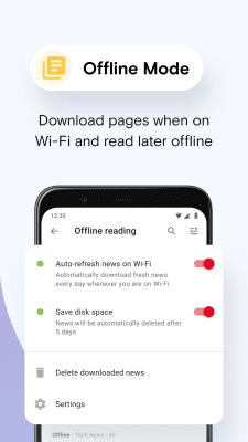 Screenshot of the application Opera Mini: Fast Web Browser - #4