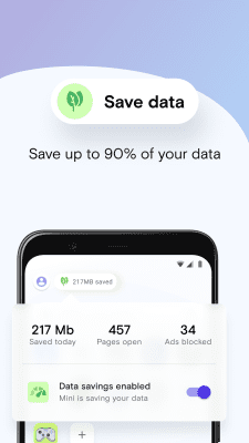 Screenshot of the application Opera Mini: Fast Web Browser - #6