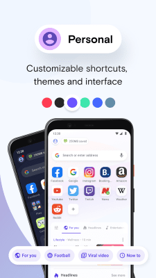 Screenshot of the application Opera Mini: Fast Web Browser - #7