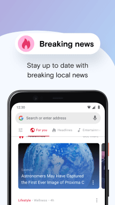 Screenshot of the application Opera Mini: Fast Web Browser - #8