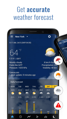 Screenshot of the application Transparent clock & weather - #3