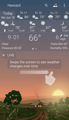 Screenshot of the application YoWindow Weather and wallpaper - #4