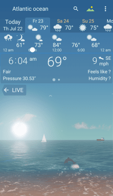 Screenshot of the application YoWindow Weather and wallpaper - #5
