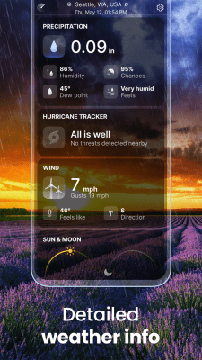 Screenshot of the application Weather Live - #4