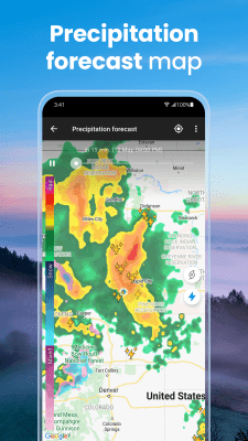 Screenshot of the application Weather Live - #5