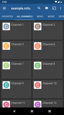 Screenshot of the application IPTV - #3