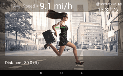 Screenshot of the application Speed Gun - Speed Meter - #4