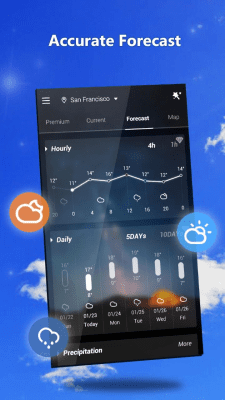 Screenshot of the application GO Weather - #3