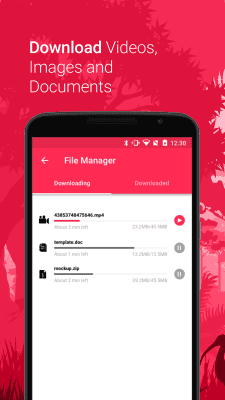 Screenshot of the application Downloader & Private Browser - Kode Browser - #2