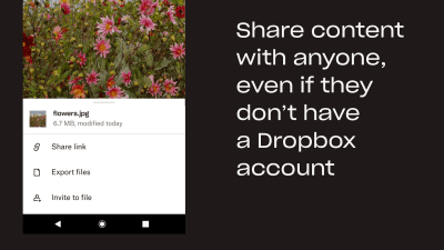 Screenshot of the application Dropbox Android - #2