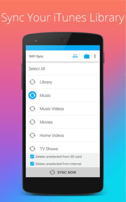 Screenshot of the application iSyncr Lite for iTunes - PC - #2