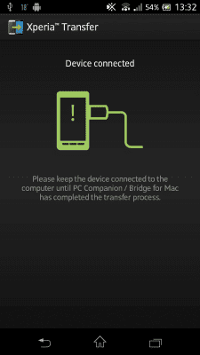 Screenshot of the application Xperia Transfer - #5