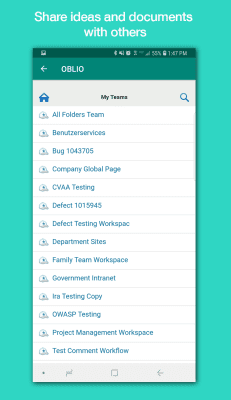 Screenshot of the application Micro Focus Vibe - #2