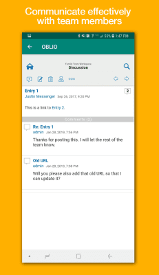 Screenshot of the application Micro Focus Vibe - #4