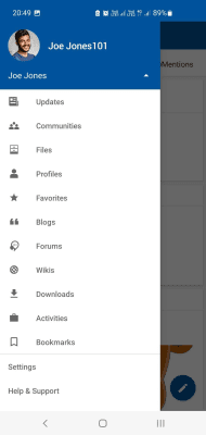 Screenshot of the application HCL Connections - #2