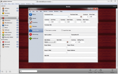Screenshot of the application Librarian Pro - #4