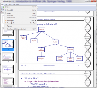 Screenshot of the application Evince - #2