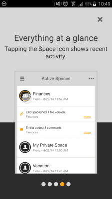 Screenshot of the application TeamDrive 5 - #5