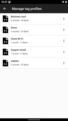 Screenshot of the application NFC Tools - Pro Edition - #5