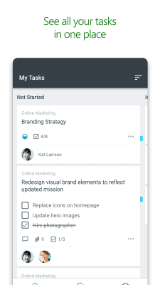 Screenshot of the application Microsoft Planner - #2