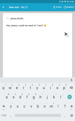 Screenshot of the application SMS Texting from Tablet & Sync - #3