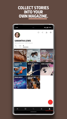 Screenshot of the application Flipboard: Your news log - #4