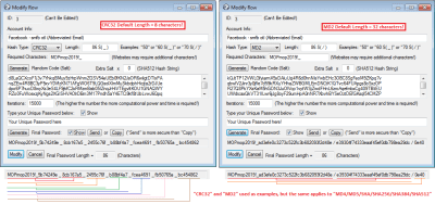 Screenshot of the application Multi One Password - #5