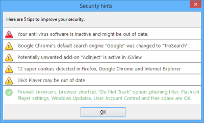 Screenshot of the application Security Task Manager - #2