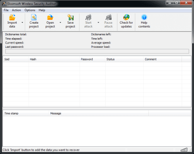 Screenshot of the application Elcomsoft Wireless Security Auditor - #4